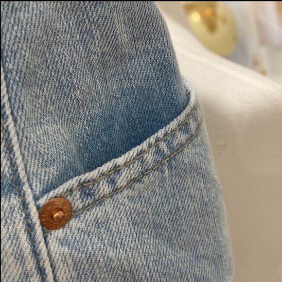 Levi's 20 Denim Jeans Plus Size High-Rise Wide Leg Crop Levi Strauss Heritage - Picture 14 of 14